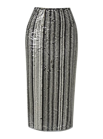 Milano Italy Spódnica w kolorze biało-czarnym z cekinami