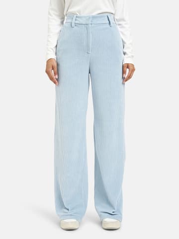 Milano Italy Spodnie sztruksowe w kolorze błękitnym