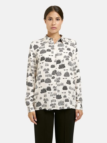 Milano Italy Bluse in Creme/ Schwarz