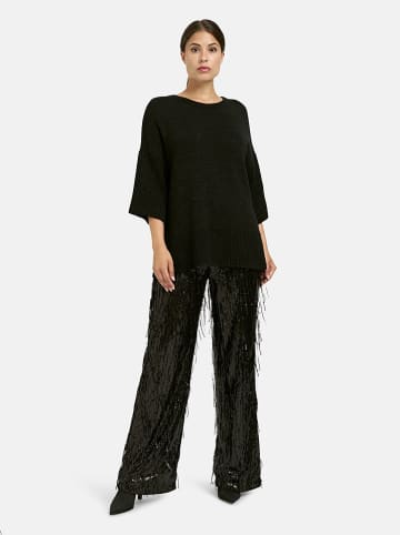 Milano Italy Spodnie w kolorze czarnym z cekinami