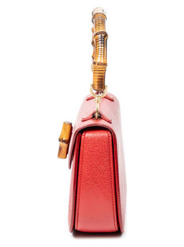 Gucci Leder-Henkeltasche in Rot - (B)27 x (H)17 x (T)8 cm