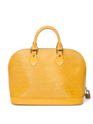 Louis Vuitton Leder-Henkeltasche in Gelb - (B)30 x (H)23 x (T)15 cm