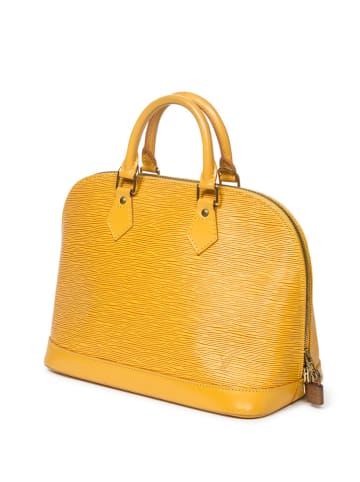 Louis Vuitton Skórzana torebka w kolorze żółtym - 30 x 23 x 15 cm