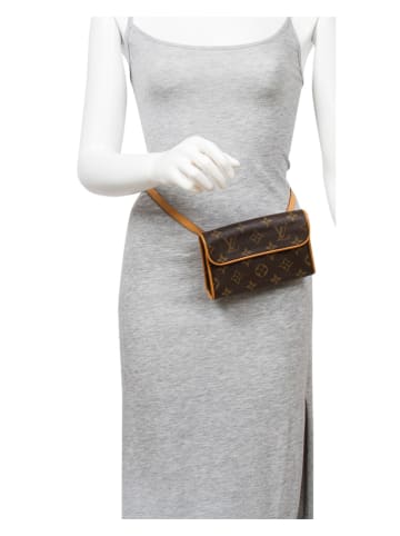 Louis Vuitton Gürteltasche "Florentine" in Braun - (B)17 x (H)10,5 x (T)4 cm