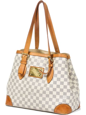 Louis Vuitton Torebka "Hampstead MM" w kolorze kremowo-brązowym - 35,5 x 27,5 x 17 cm