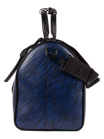 Louis Vuitton Skórzana torba podróżna w kolorze niebiesko-pomarańczowym - 50 x 28 x 23 cm