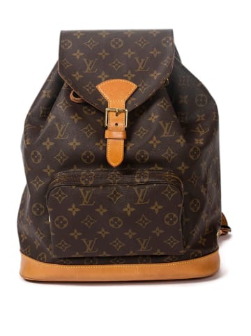Louis Vuitton Plecak "Montsouris" w kolorze ciemnobrązowym - 30 x 35 x 12 cm