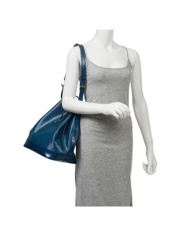 Louis Vuitton Leder-Schultertasche in Blau - (B)27 x (H)34 x (T)16 cm