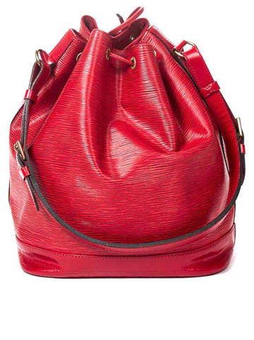 Louis Vuitton Leder-Schultertasche "Noe GM" in Rot - (B)26 x (H)34 x (T)19 cm