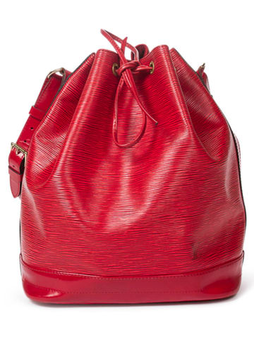 Louis Vuitton Skórzana torebka w kolorze czerwonym - 24 x 26 x 18 cm