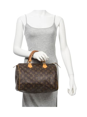 Louis Vuitton Henkeltasche "Speedy 30" in Braun - (B)30 x (H)21 x (T)17 cm