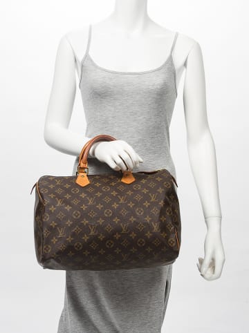 Louis Vuitton Torebka "Speedy 35" w kolorze brązowym - 35 x 22 x 17 cm