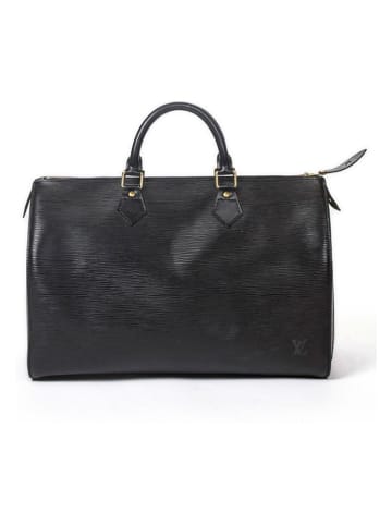 Louis Vuitton Leder-Henkeltasche "Speedy 35" in Schwarz - (B)35 x (H)23 x (T)18 cm