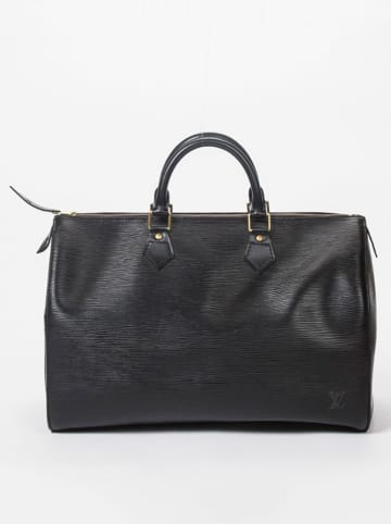 Louis Vuitton Skórzana torebka "Speedy 35" w kolorze czarnym - 35 x 23 x 18 cm