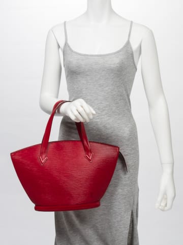 Louis Vuitton Leder-Henkeltasche "St-Jacques PM" in Rot - (B)23 x (H)24 x (T)10 cm