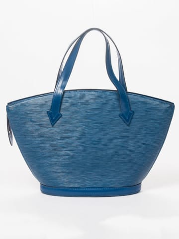 Louis Vuitton Skórzana torebka "St-Jacques PM" w kolorze niebieskim - 23 x 24 x 10 cm