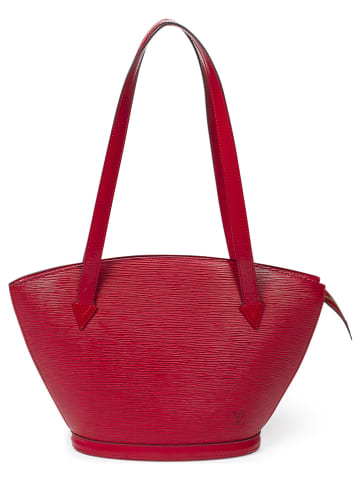 Louis Vuitton Skórzana torebka "St-Jacques" w kolorze czerwonym - 24 x 23 x 10 cm