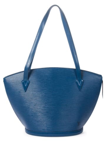 Louis Vuitton Skórzana torebka "St-Jacques GM" w kolorze niebieskim - 26 x 30 x 17 cm