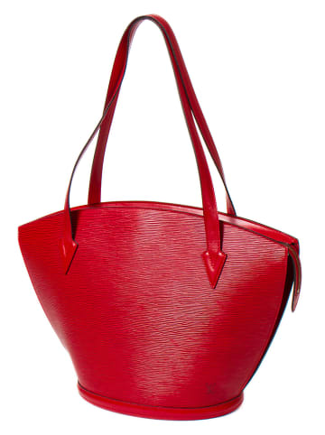Louis Vuitton Skórzana torebka "St-Jacques" w kolorze czerwonym - 26 x 30 x 17 cm