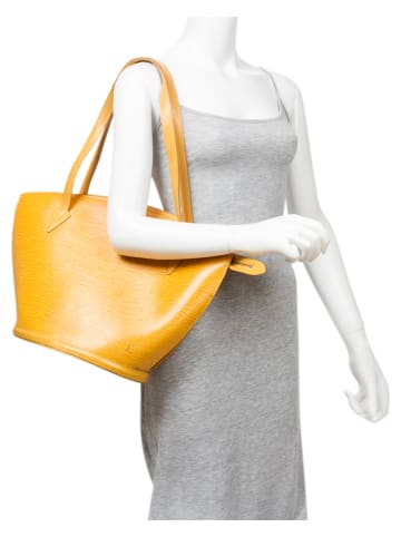 Louis Vuitton Skórzana torebka w kolorze żółtym - 26 x 30 x 17 cm