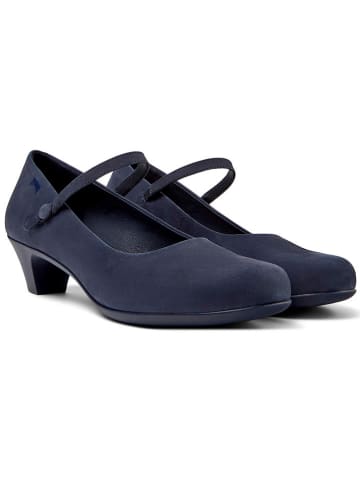 Camper Leder-Spangenpumps in Dunkelblau