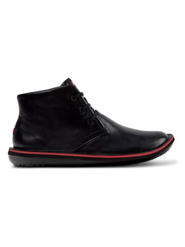 Camper Leder-Ankle-Boots in Schwarz