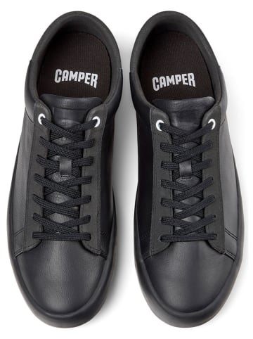 Camper Leder-Sneakers in Schwarz