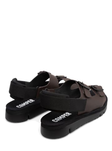 Camper Leder-Sandalen "Oruga" in Braun