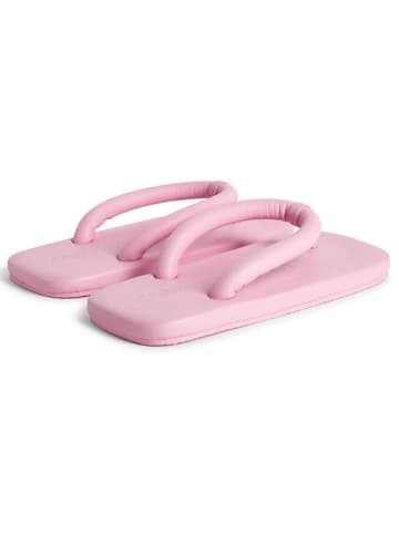 Camper Leder-Zehentrenner in Rosa