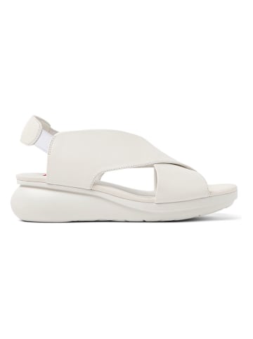 Camper Leren haksandalen wit