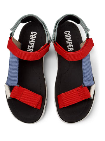 Camper Sandalen in Rot/ Bunt