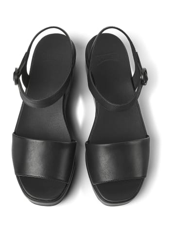 Camper Leder-Sandaletten in Schwarz