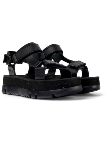 Camper Leder-Sandaletten in Schwarz