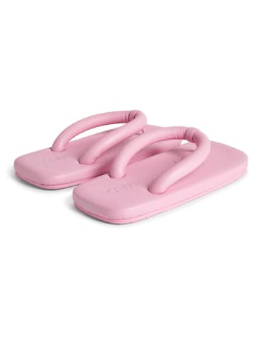 Camper Leder-Zehentrenner in Rosa