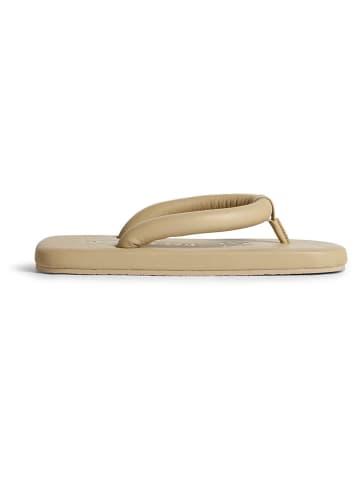 Camper Leren teenslippers beige