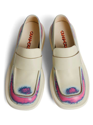 Camper Leder-Mokassins "1978" in Creme