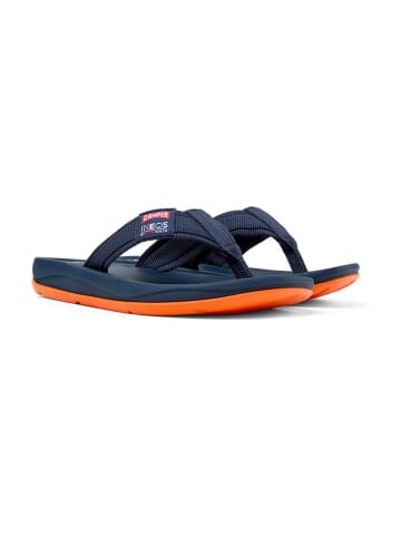 Camper Teenslippers donkerblauw/oranje