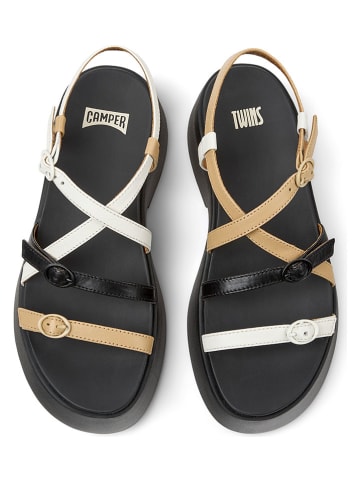 Camper Leder-Sandaletten "Tasha" in Schwarz