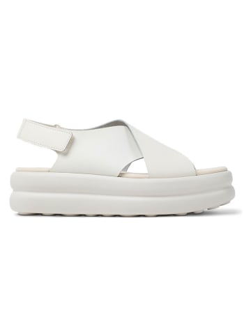 Camper Leder-Sandaletten "Pelotas Flota" in Creme
