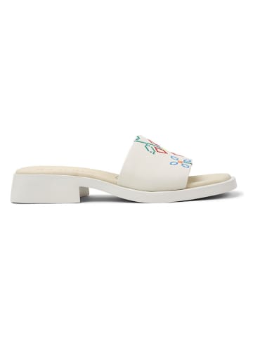 Camper Leren slippers "Dana" crème