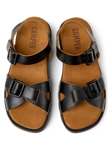 Camper Leren sandalen "Brutus" zwart
