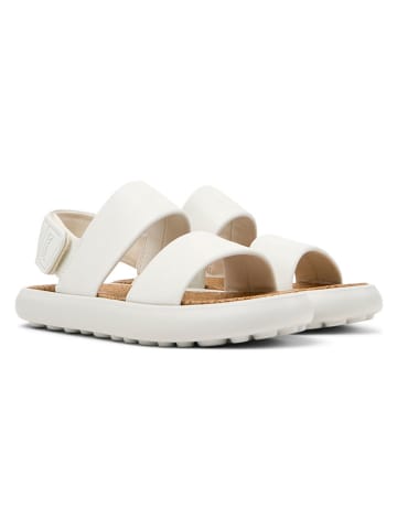 Camper Leder-Sandalen "Pelotas Flota" in Creme