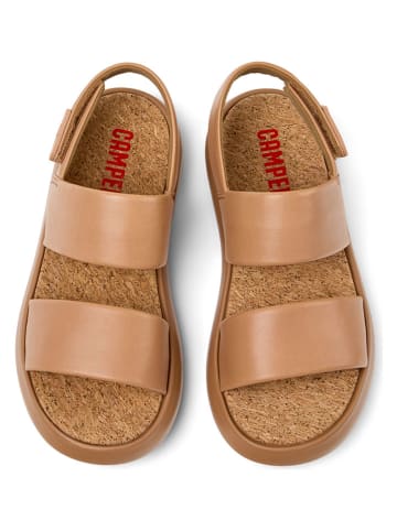 Camper Skórzane sandały "Pelotas Flota" w kolorze jasnobrązowym