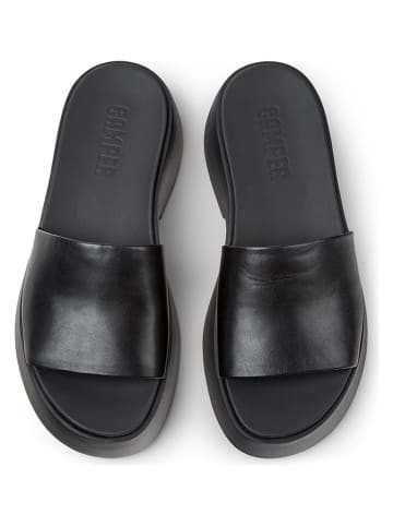 Camper Leren slippers "Tasha" zwart