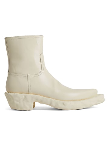 Camper Leder-Boots in Creme