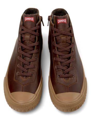 Camper Leder-Boots in Braun