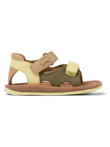 Camper Skórzane półsandały "Bicho" w kolorze khaki