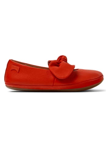 Camper Leder-Ballerinas in Rot