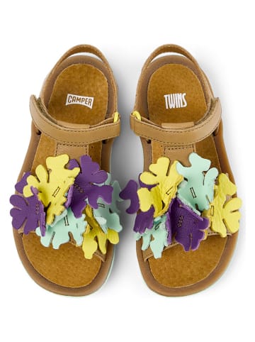 Camper Leder-Sandalen "Bicho" in Hellbraun
