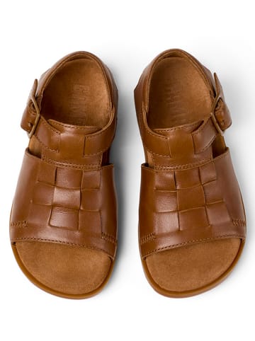 Camper Leder-Sandalen  in Hellbraun
